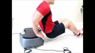 AcuVibes quick Whole Body Vibration workout on portable WBV machine