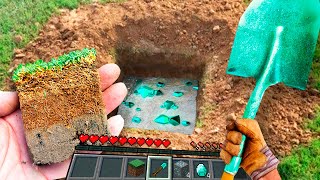 MINECRAFT IN REAL LIFE! How to beat Minecraft vs Real Life Realistic Minecraft texture pack