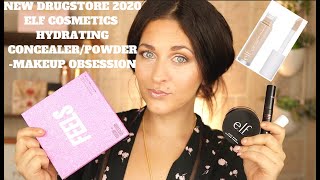 NEW ELF COSMETICS HYDRATING CAMO CONCEALER/HALO POWDER | NEW DRUGSTORE MAKEUP OBSESSION REVIEW
