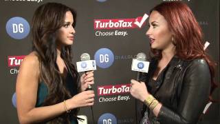 Demi Lovato Interview Grammys 2012 -- TurboTax GRAMMYs Backstage