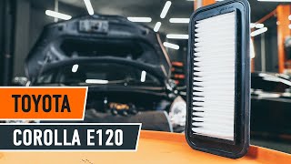 Tutorial: Como substituir a filtro de ar do motor no TOYOTA COROLLA E120