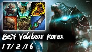 Best Volibear Korea Jungle vs Jax | 5K HP God Tank | Korea High Elo Replays
