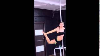 Pole Dance для начинающих, преподаватель Анна Шу #pole #poledance