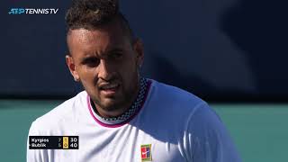 Exhibition tennis from crazy Kyrgios v Bublik match ? | Miami Open 2019