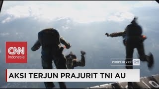 Aksi Terjun Prajurit TNI AU