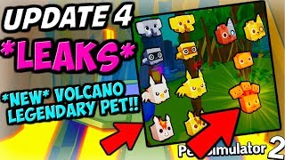 *UPDATE 4 LEAKS* NEW VOLCANO WORLD!! LAVA PETS!! | Pet Simulator 2 (Roblox)