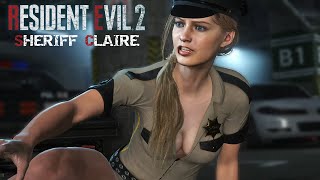 THICC Sheriff Claire Costume Mod Resident Evil 2 Remake Gameplay and cinematics 1440p60