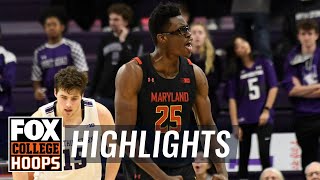 Jalen Smith's big second-half powers Maryland's win over Northwestern | FOX COLLEGE HOOPS HIGHLIGHTS