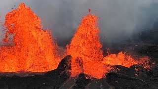 Watch as Hawaii’s Kilauea volcano erupts lava