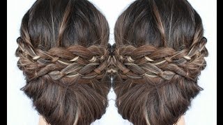 Four (4) Strand Braid Updo