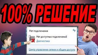 Нет доступных подключений на WIndows 100% Решение!!!!