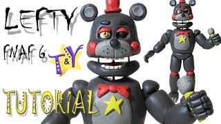 Как слепить Лэфти ФНАФ 6 из пластилина Туториал Lefty FNAF 6 from clay Tutorial