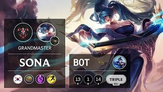 Sona Bot vs Ashe - KR Grandmaster Patch 9.12