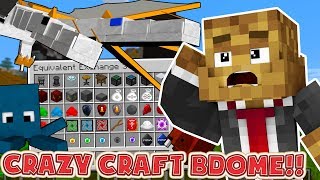 CRAZY CRAFT MODDED BATTLEDOME MINIGAME - MINECRAFT MOD MINIGAME CHALLENGE #1 | JeromeASF