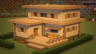 СТАРТОВЫЙ ДОМ В MINECRAFT! (2 этажа + подвал)