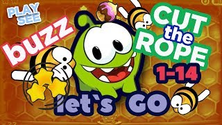 #19 Cut The Rope + Прохождение Медовая коробка 10  Buzz 1-14