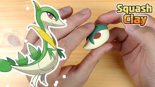 Pokémon Clay art - Servine Grass type