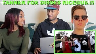 Couple Reacts : "RiceGum Roasts Me! (Diss Track)" By Tanner Fox Reaction!!!
