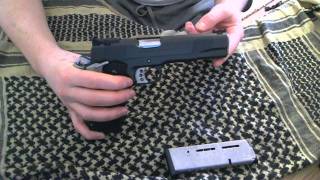 Пистолет Colt 1911 Gold Cup Trophy после кастомизации.