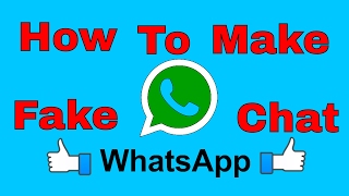 How to create Whatsapp fake chats - Create like a real in 5 minutes! - Dm tutorials