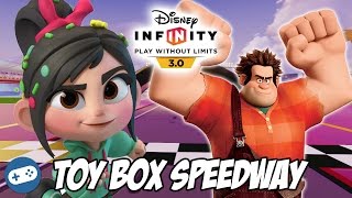 Vanellope and Wreck It Ralph Disney Infinity 3.0 Toy Box Speedway Gameplay