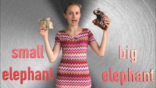 Difference between small and big. Разница между  маленьким и большим.