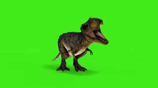 СпЕцЭфФеКт (T REX динозавр ) на хромакее для after effect