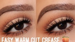Easy Warm Cut Crease || Too Faced Sweet Peach Palette