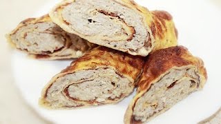 Как приготовить Бризоль - Вкусный Омлет с фаршем на завтрак