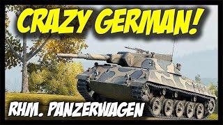 ► Rheinmetall Panzerwagen, Crazy German! - World of Tanks RHM. Panzerwagen Gameplay