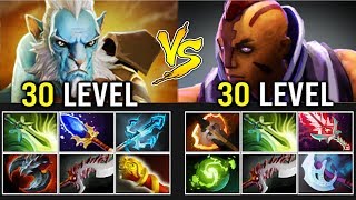 EPIC GAME! Triden Phantom Lancer vs PRO Anti-Mage Crazy 30 Level Full Item Battle 8k Teamwork Dota 2