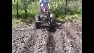 MTZ 05  посадка картошки окучниками 1 