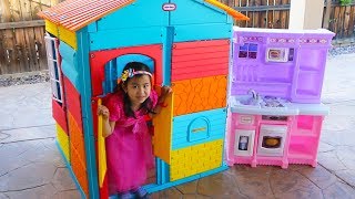 Jannie Pretend Play with COLORFUL Kids PlayHouse Toy