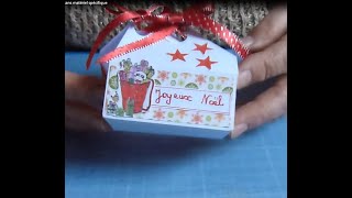 Scrapbooking/TUTO 2 : comment fabriquer une petite boîte à chocolats sans matériel spécifique