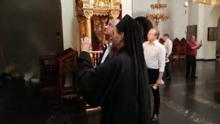 Президент Молдавии И. Н. Додон в монастыре Святые Кустики.30.05.2019