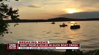 8 dead after tourist boat crashed near Branson, Missouri