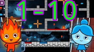 LuckyBoy and PrettyGirl Halloween Level 1 2 3 4 5 6 7 8 9 10 - Crystal Temple Maze