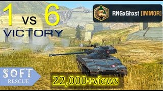 B-C 25 t: 8000 Damage , 7 Frags (1vs6) - WOT BLITZ -