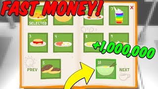 BUYING ALL RECIPES IN COOKING SIMULATOR!! *EASY MONEY!* (Roblox Cooking Simulator)