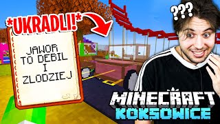 Ktoś ZNOWU UKRADŁ MI AUTA i zostawił to...? (Minecraft Koksowice)