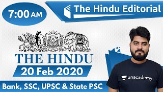 7:00 AM - The Hindu Editorial Analysis by Vishal Sir | 20 February 2020 | The Hindu Analysis