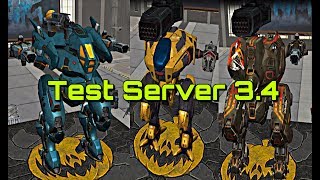War Robots Test Server 3.4- New Bots (Hover,Hellburner)/BOA Redesign/New mediam shotgun(STORM).