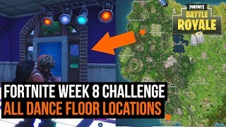 All 3 Dance floor locations in Fortnite - Season 3 challenge