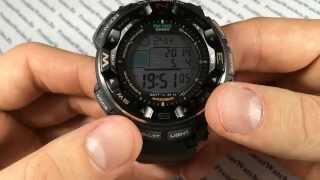 Как настроить часы Casio ProTrek PRW-2500-1E - инструкция от PresidentWatches.Ru