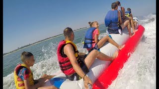 Курорт Сергеевка 2019! Вылетели в море с банана! Наше маленькое путешествие в Рай! Часть1