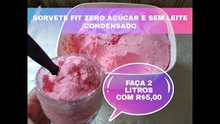 FAÇA 2 LITROS DE SORVETE FIT ZERO AÇÚCAR COM R$5,00 ?
