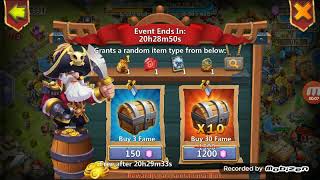 Castle clash : spend 4000 gems pirate booty f2p
