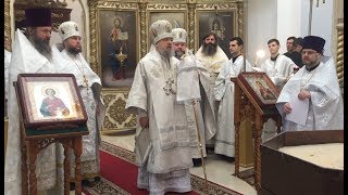 Митрополит Орловский и Болховский Антоний в Свято Троицком храме села Шахово 21 01 2018