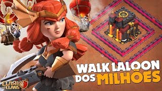 NA MORAL... EU SOU O MAIOR CAGÃO DO CLASH! + QUEEN WALK LALOON NO CLASH OF CLANS