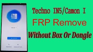 Tecno In5/Camon I Frp Remove Without Box Or Dongle || Sp Flashtool